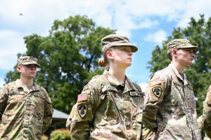 UTC Military Students UTC female ROTC cadet