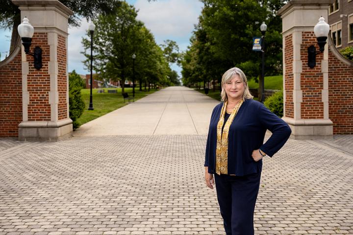 UTC Chancellor Dr. Bruce UTC Chancellor Dr. Bruce standing on campus
