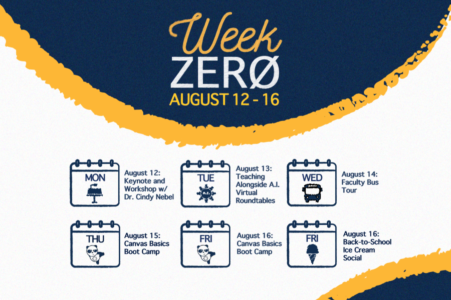 Week Zero Schedule - Click for more information